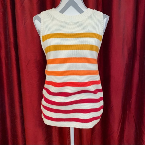 Lucky Brand Sleeveless Pullover Ombre Sweater - Picture 4 of 7